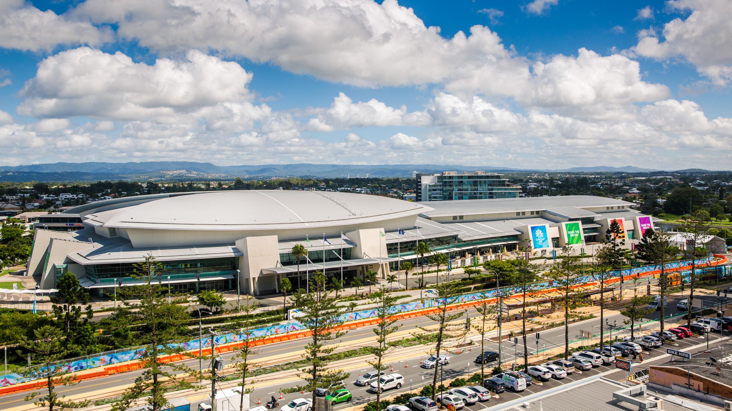 Aerial view of Gold Coast Convention Centre