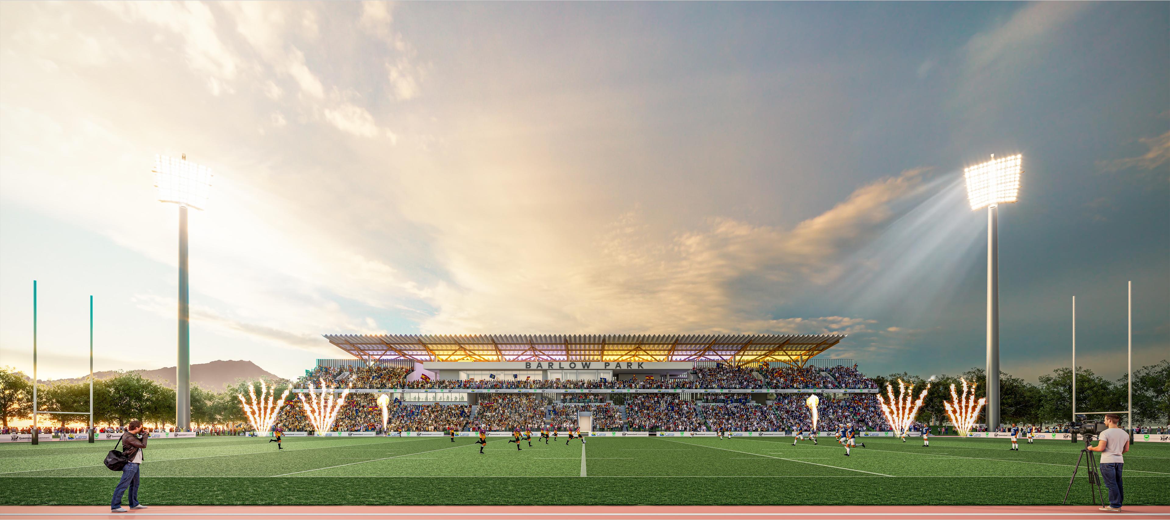 Render of Barlow Park West Stand