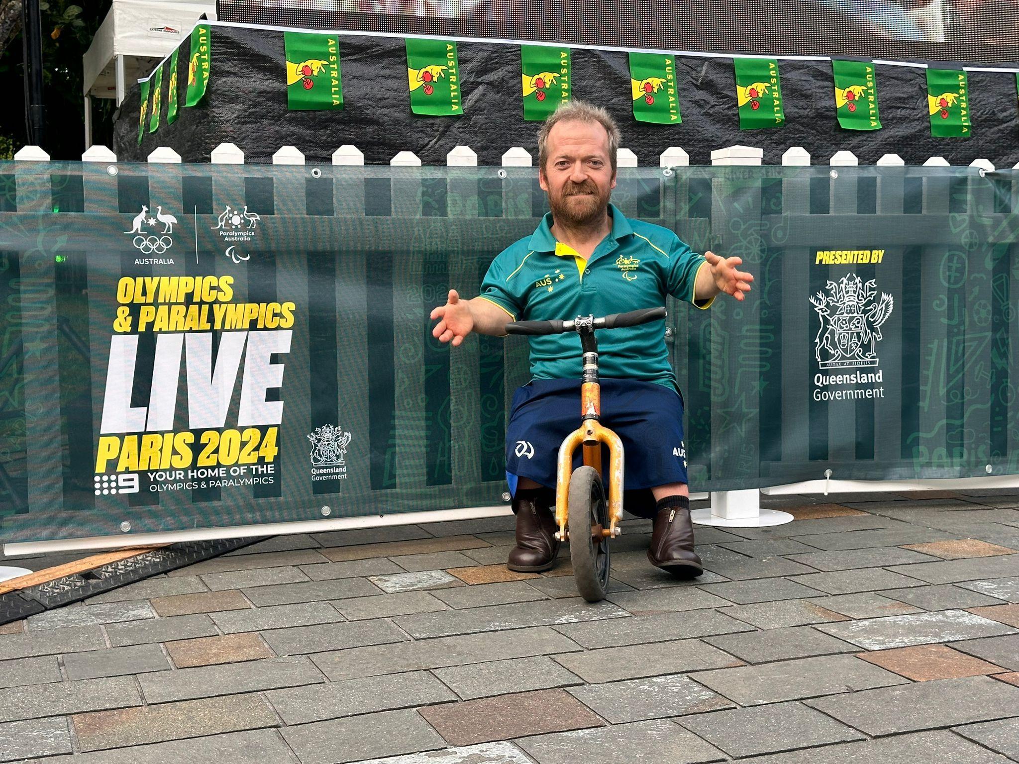 Paralympian Scooter Patterson at the Cairns Olympics LIVE Site