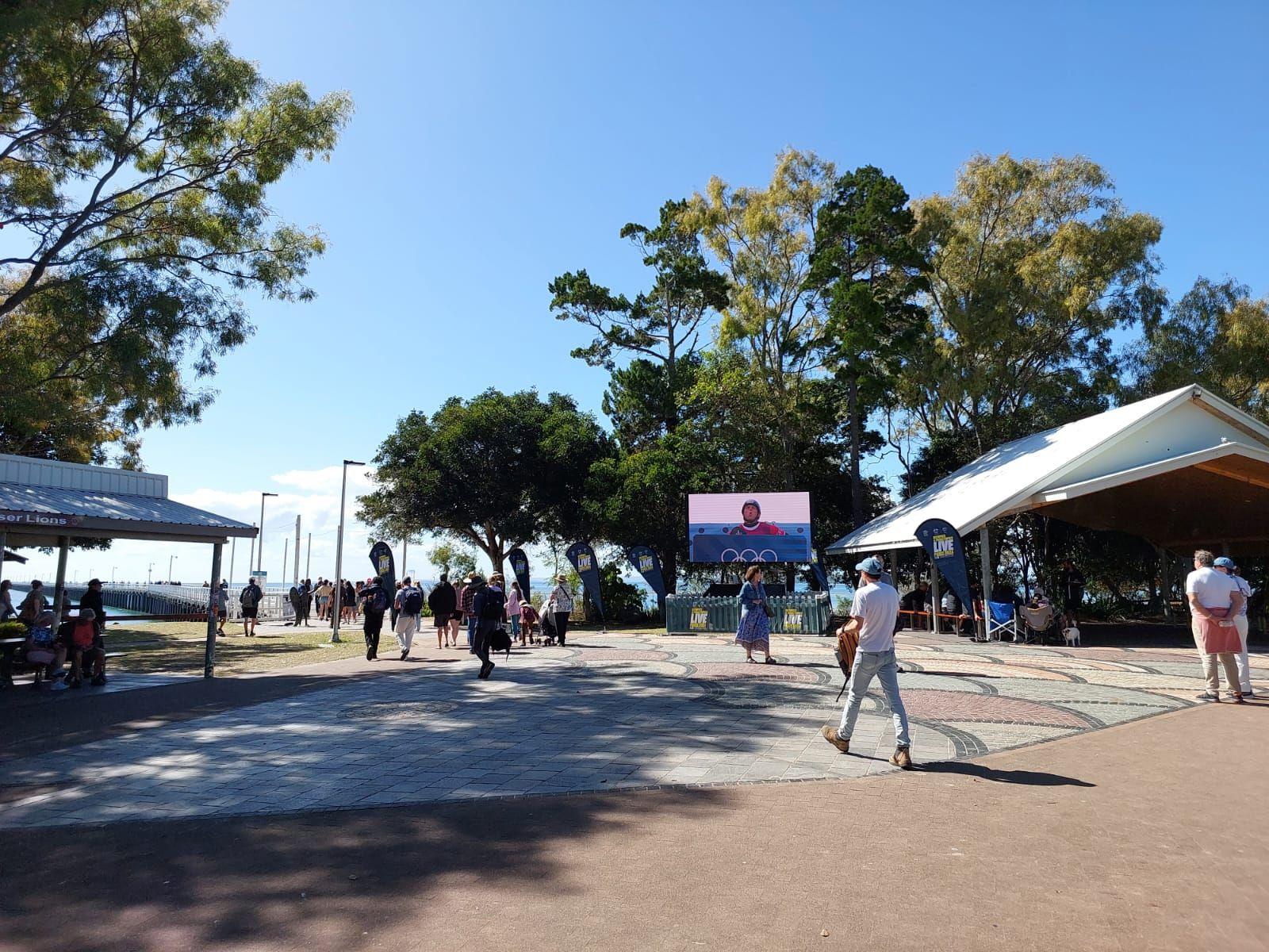 Olympics LIVE site at Hervey Bay