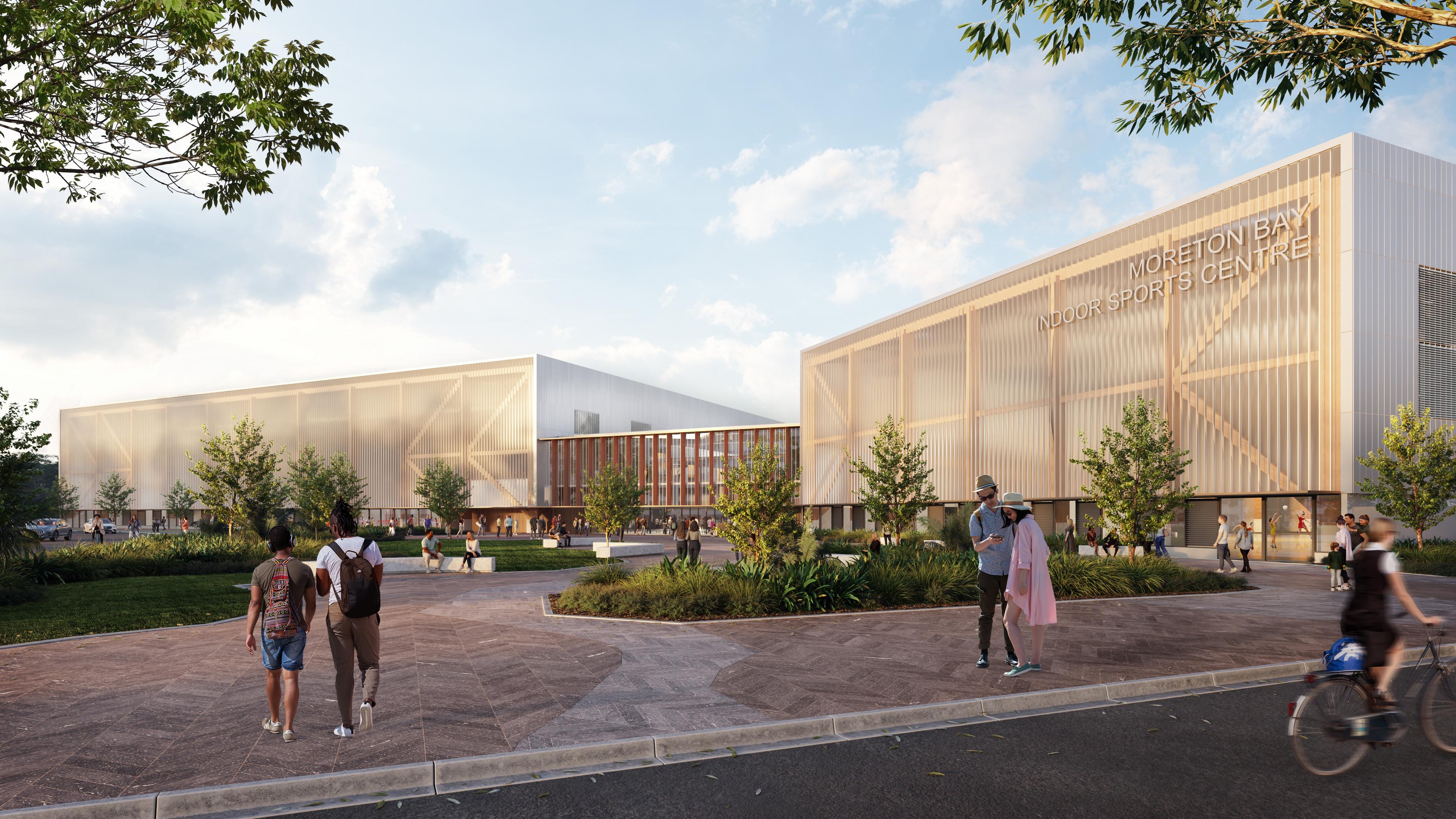 Moreton Bay Indoor Sports Centre artist impression - July 2024