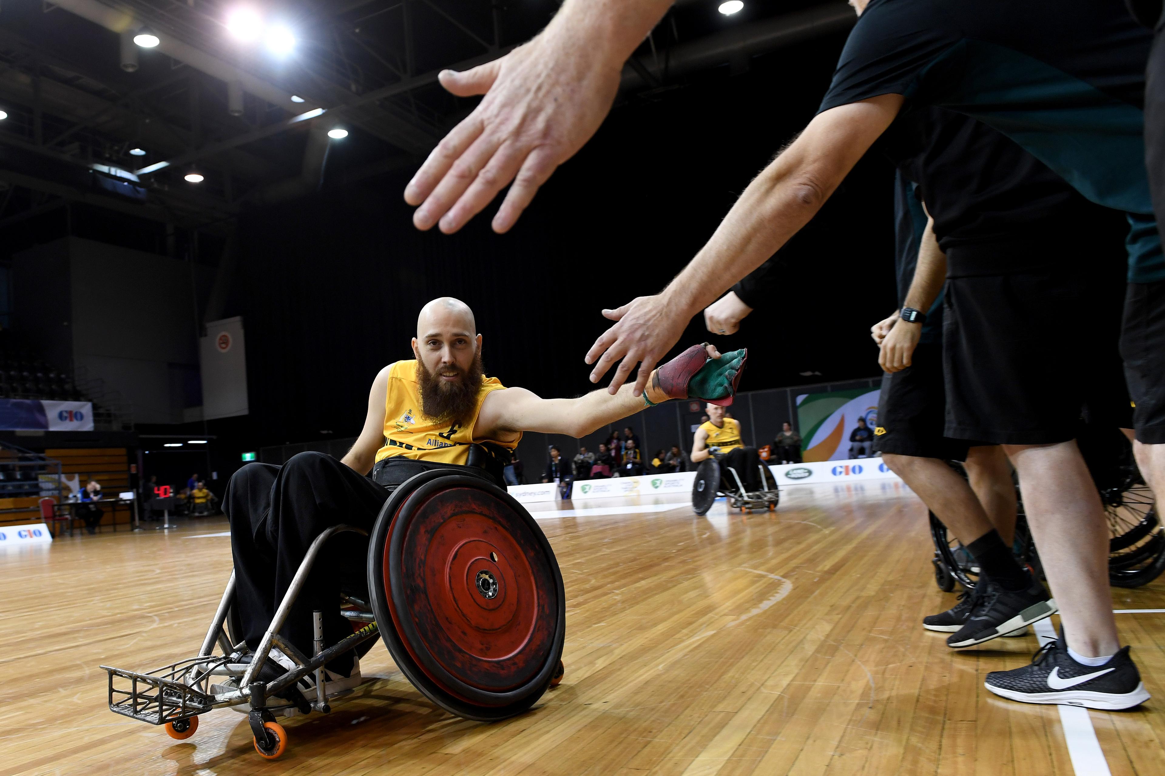 Michael Ozanne at the 2018 Wheelchair Rugby World Championships