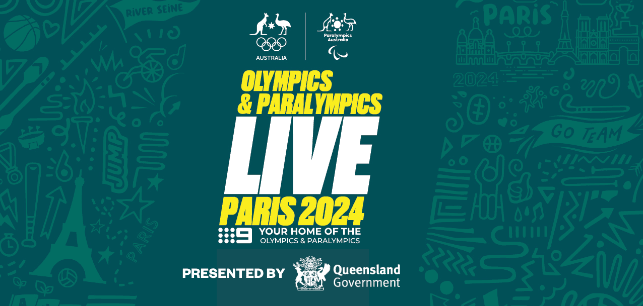 Olympics & Paralympics LIVE banner_presented by QLD Gov
