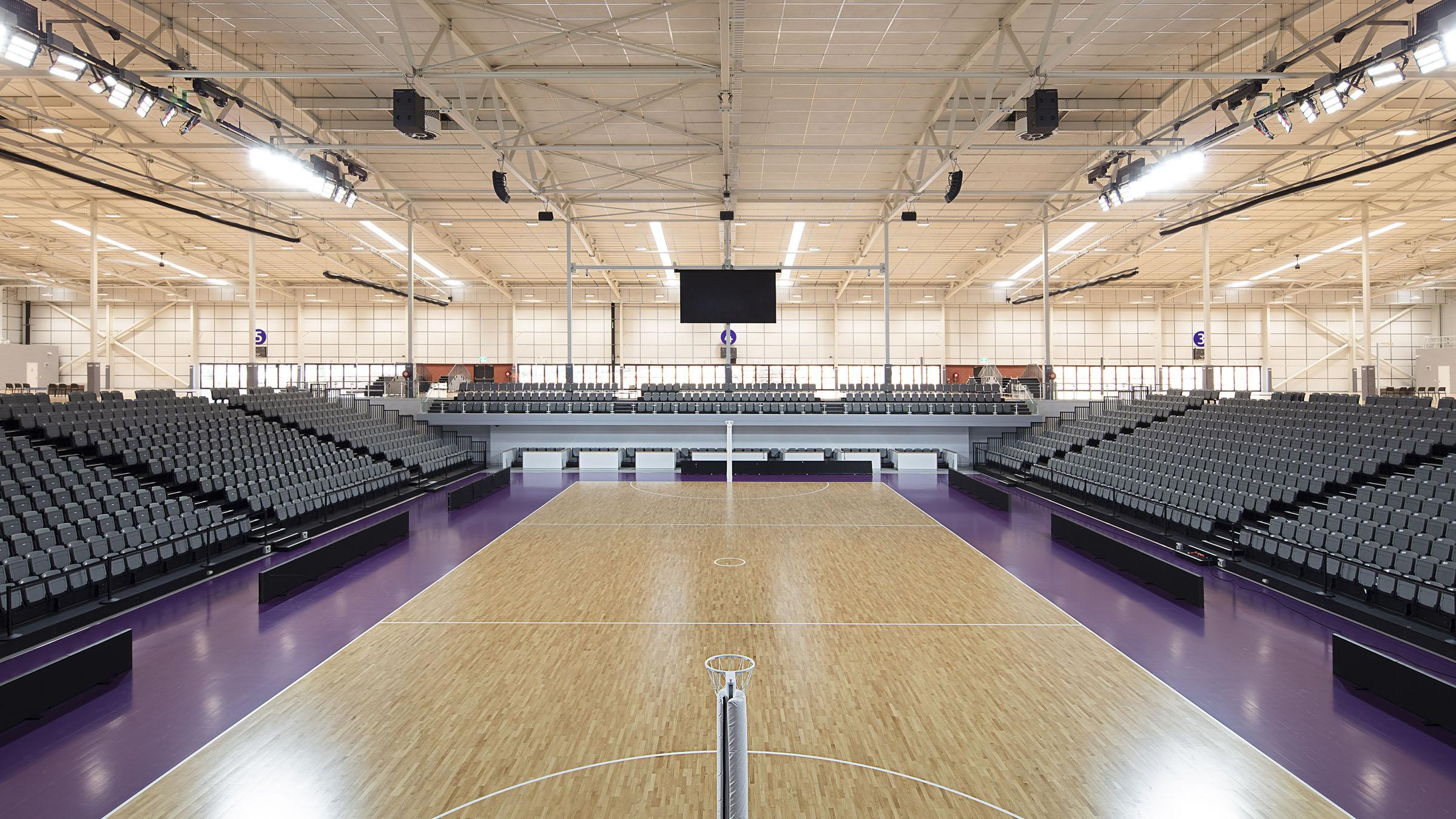 Stadium view of main court in Nissan Arena